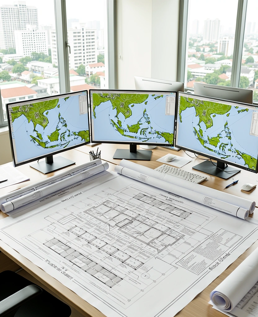 Regional planning and data visualization desk
